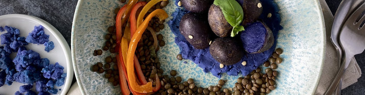 An artfully arranged dish from Pure Juice Cafe
