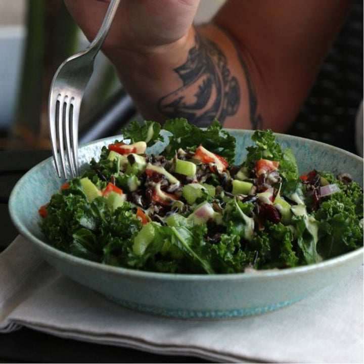 Pure Juice Cafe's Wild Harvest Kale salad
