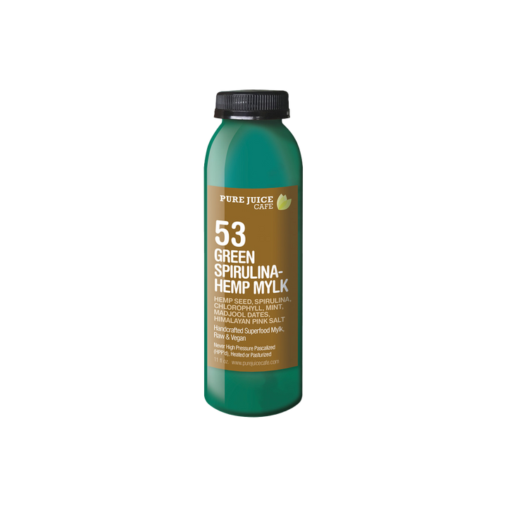 Pure Juice Cafe's Green Spirula Hemp Mylk