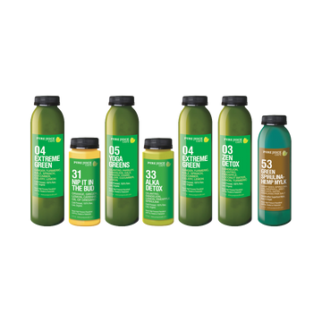 Pure Juice Cafe's Pure Evergreen Cleanse Juices