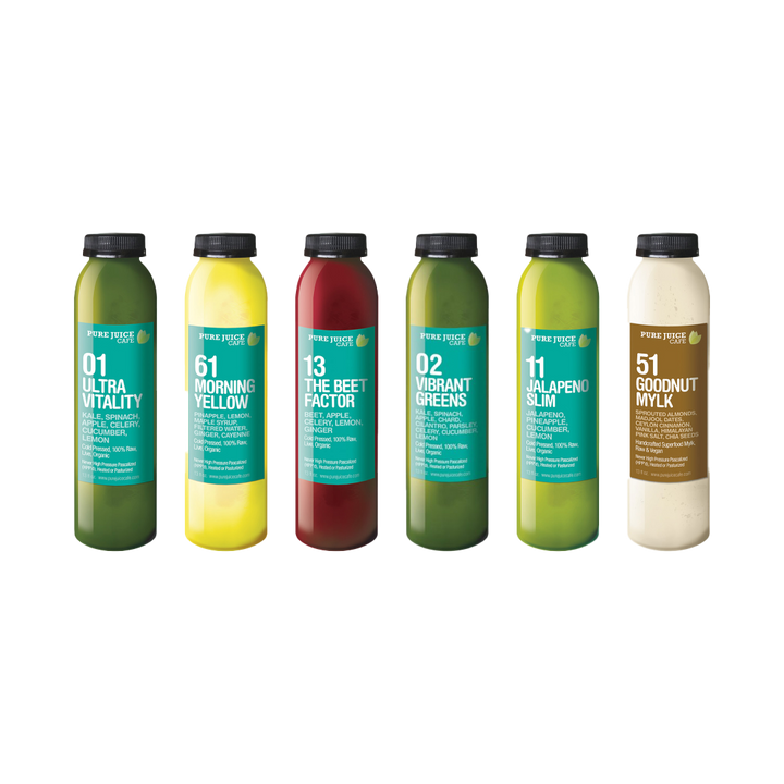 Pure Juice Cafe's Stay Pure Cleanse Juices