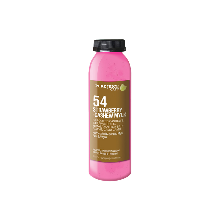 Pure Juice Cafe's Strawberry Cashew Mylk